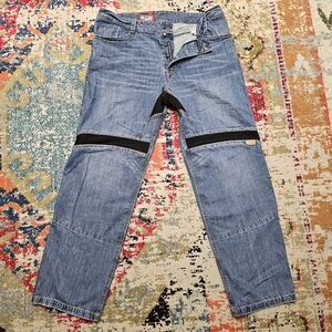 Icon Victory Jeans Motorcycle Riding Pants Men's 40 X 36 Denim Jeans Button Fly